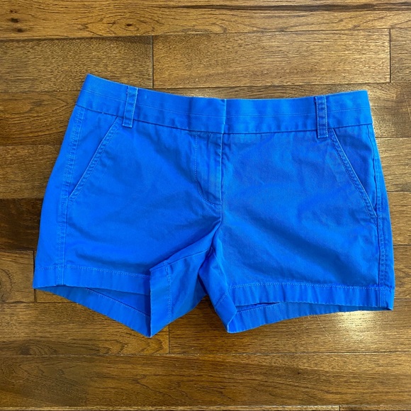 J. Crew Pants - J. CREW BLUE COTTON CHINO SHORTS